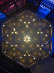 Photo "Geometric decorative wall lamp for living room"