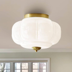 Master Bedroom Illumination: Elegant Milk Glass Lighting