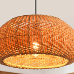 Bohemian Charm: Hand-Woven Rattan Lampshade