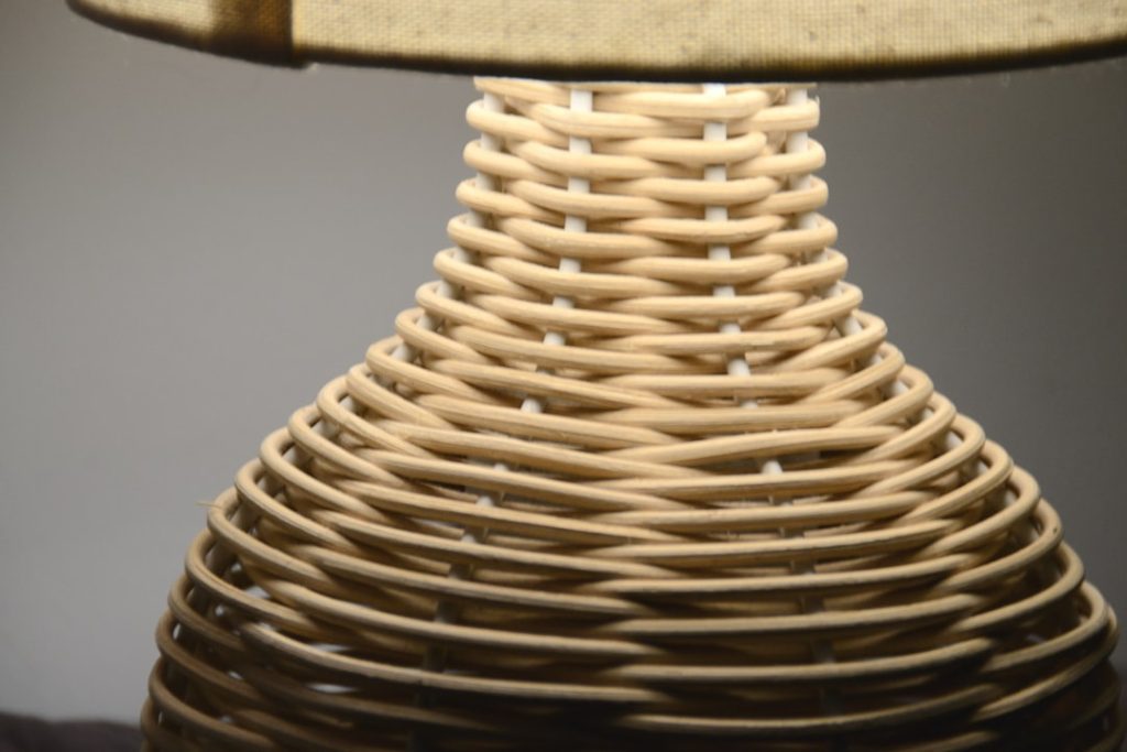 Photo rattan lampshade
