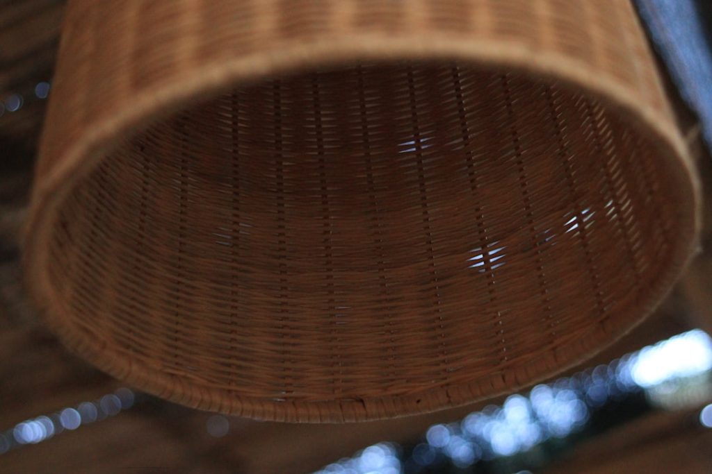Photo wicker pendant light