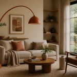 Enhance Your Living Room with a Terracotta Arc Floor Lamp