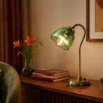 Reviving 70s Style with Retro Colored Glass Reading Lamps